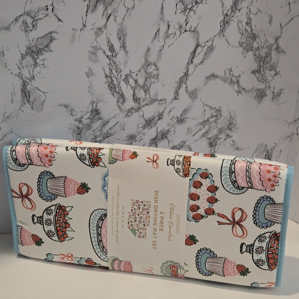 Envogue Cake and Dessert Dish Drying Mat Set